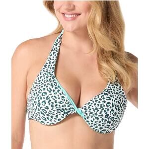 NWT! Coco Reef Reversible Bra-Sized Twist-Front Bikini Top - 32/34C (MSRP $80)